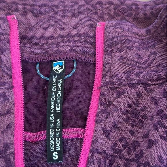 Kuhl Kaskade Zip Neck Long Sleeve Athletic Shirt Women’s SMALL Wool Blend EUC - Picture 4 of 9
